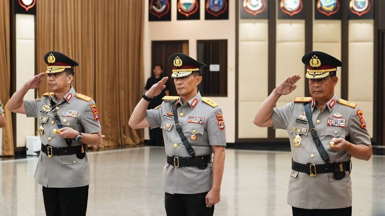 Kapolri Pimpin Sertijab Kakorlantas dan Tiga Kapolda, Ini Daftar Pejabat Baru