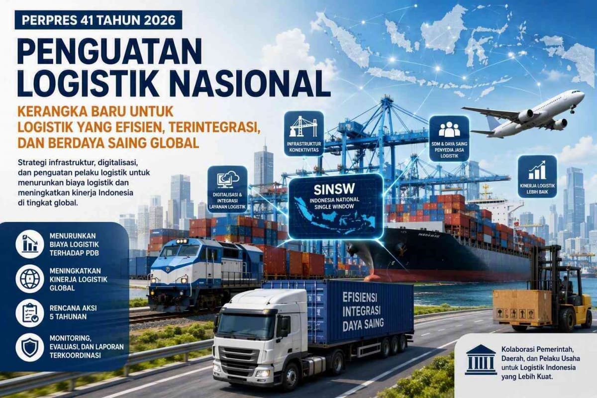 Perpres 41/2026 Resmi Diterbitkan, Jadi Tonggak Baru Logistik Nasional